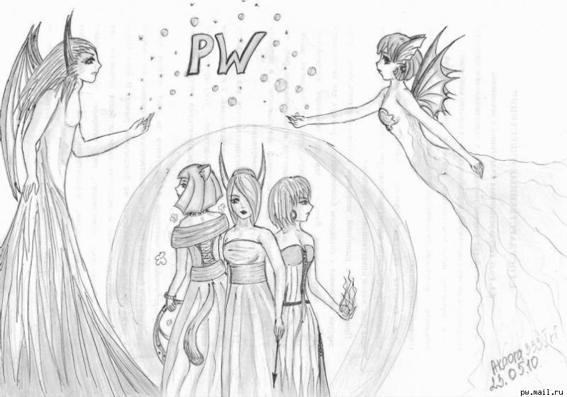 Perfect World: Genesis :: Нарисовано шариковой ручкой, штрихи и тени карандашом. Хотела нарисовать что-нибудь красивое, а получилось как всегда =_= Естественно в худ. школу не ходила =) В любом случае жду комментов о косяках и положительных эмоций =) Ну и плюсиков конечно, если вам понравится)
P.S. Изображено зарождение трех расс. Так как парней рисовать не умею - тут только представительницы прекрасного пола) Perfect World: Genesis :: Нарисовано шариковой ручкой, штрихи и тени карандашом. Хотела нарисовать что-нибудь красивое, а получилось как всегда =_= Естественно в худ. школу не ходила =) В любом случае жду комментов о косяках и положительных эмоций =) Ну и плюсиков конечно, если вам понравится)
P.S. Изображено зарождение трех расс. Так как парней рисовать не умею - тут только представительницы прекрасного пола)